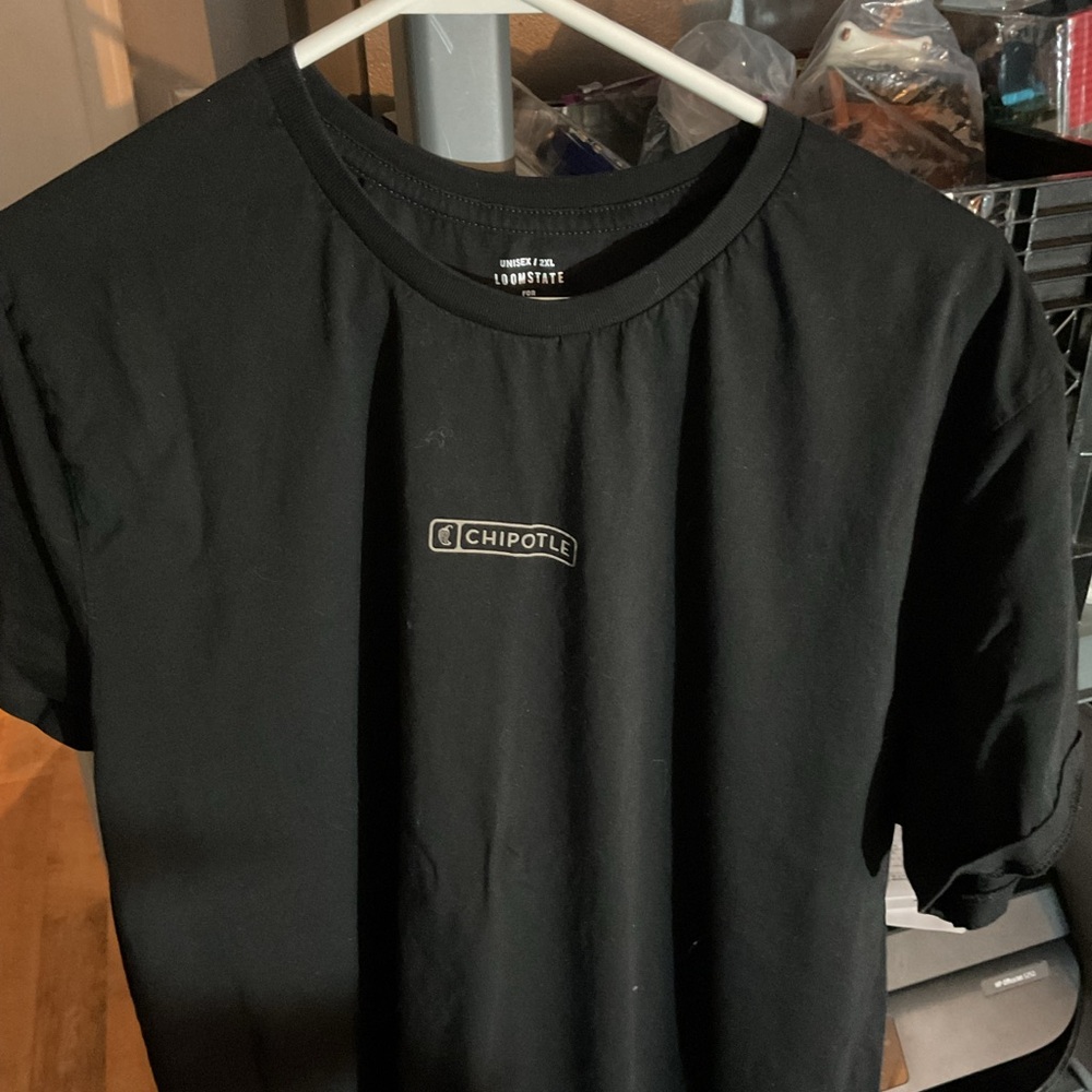 Loomstate Black Chipotle Logo Employee Short Sleeve Tee